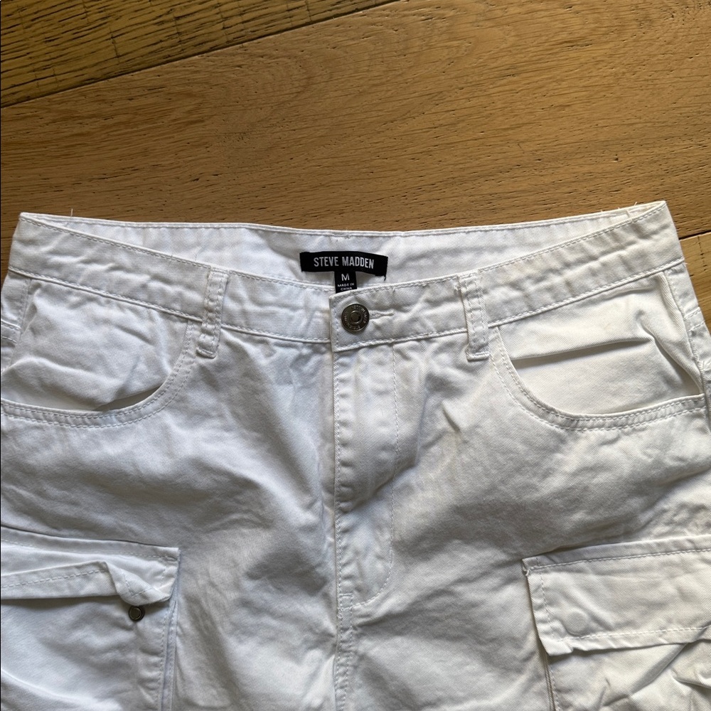 Steven Madden Duo White Cargo Pants Backstreet Boys - Picture 7 of 8